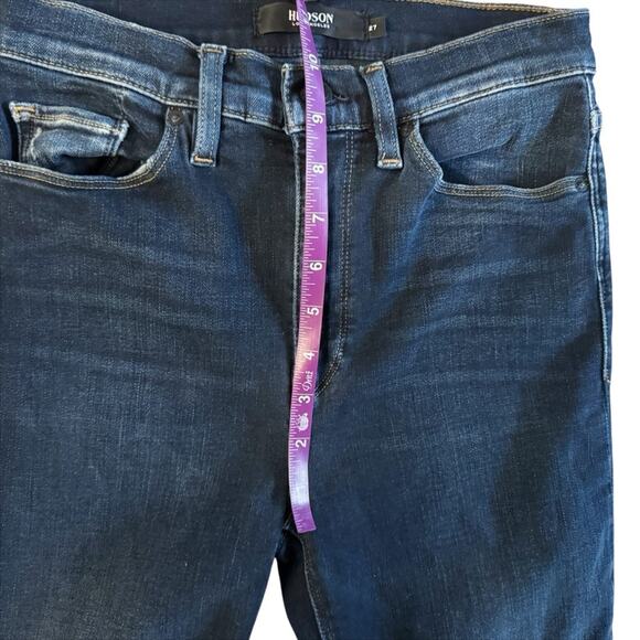 Hudson Barbara Super Skinny Jeans women size 27 Blue Dark Wash high rise Bodycon - Picture 7 of 11